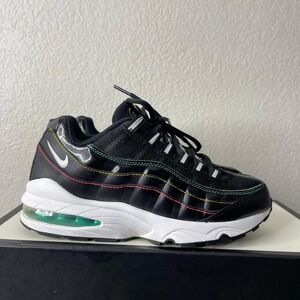 Nike Air Max 95 Game Change GS CJ6955-001 Black‎ Leather Sneakers Kids US 5.5Y